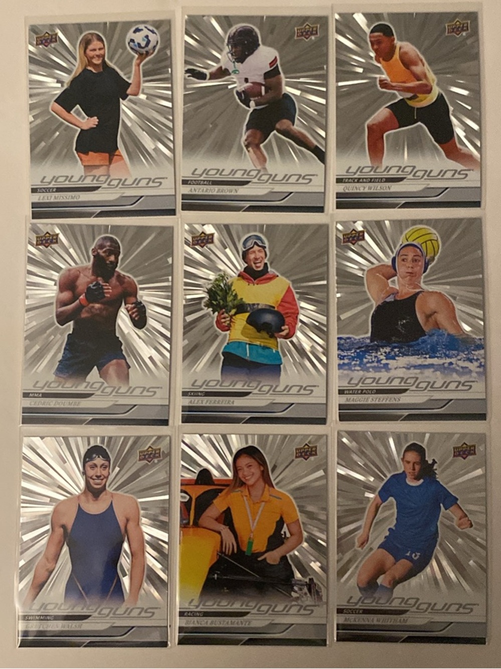 2025 Goodwin Champions Young Guns Outburst Lot (9 Cards)